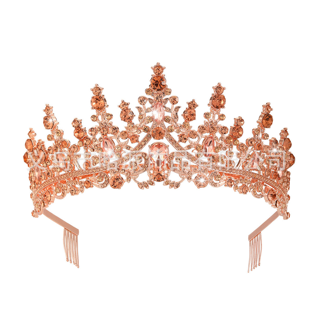 Dame Strass Tiara med glitrende edelstener Skanto