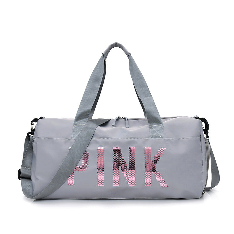 Multifunksjonell sportbag med glitrende paljett-design Skanto