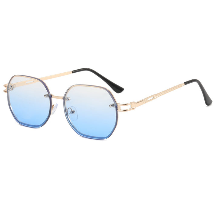 Dame Designer-solbrille i moderne åttekant-design Skanto
