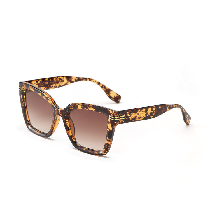 Damer trendy kvadratisk solbrille med elegant ramme Skanto