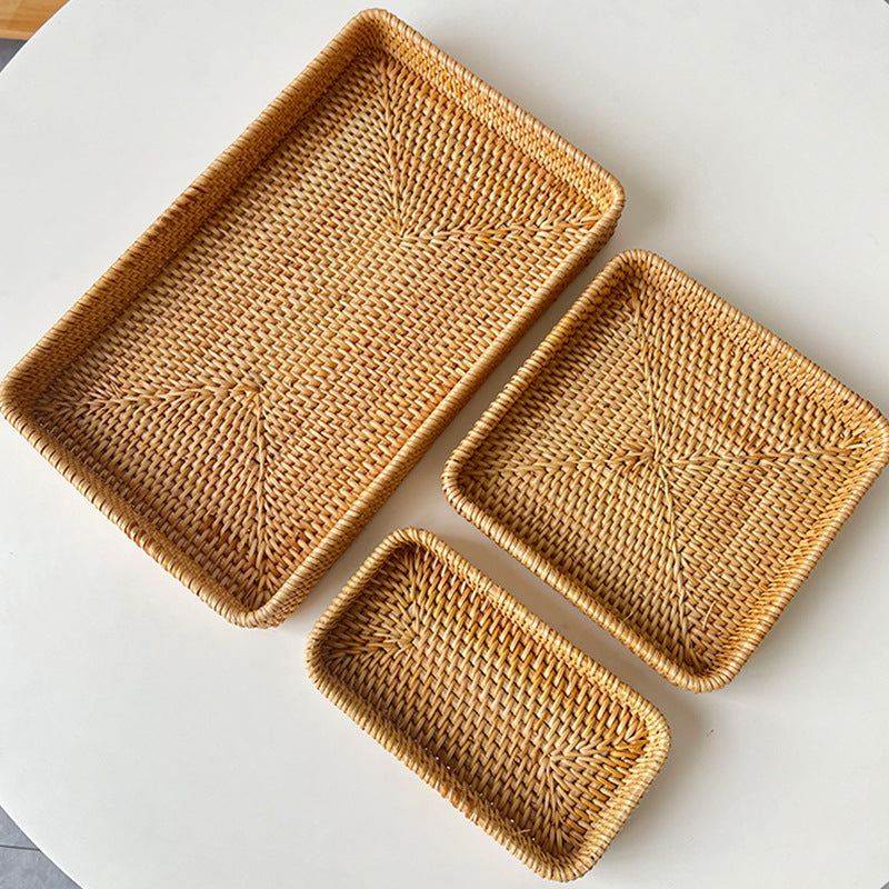 Dame kvadratisk naturmateriale serveringsfat Skanto