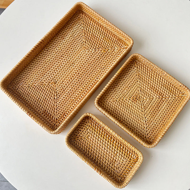 Dame kvadratisk naturmateriale serveringsfat Skanto