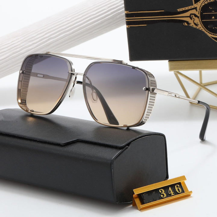 Dame designer solbrille med stilleggende firkantet ramme og UV-beskyttelse Skanto