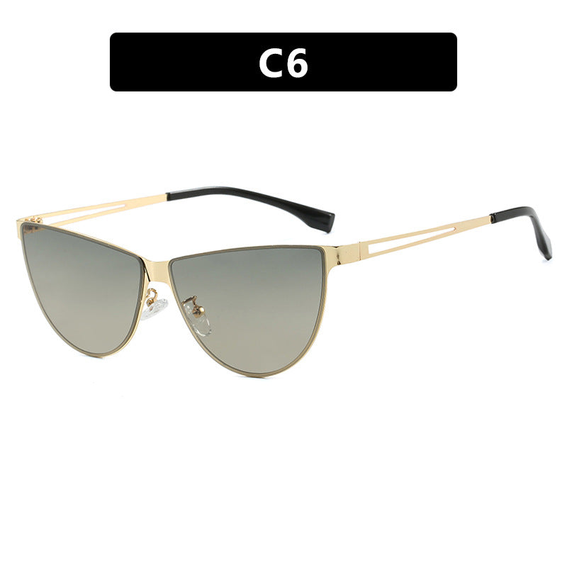 Women's Cat-Eye Sunglasses with Stylish Metal Frame and Protective UV Filter Skanto