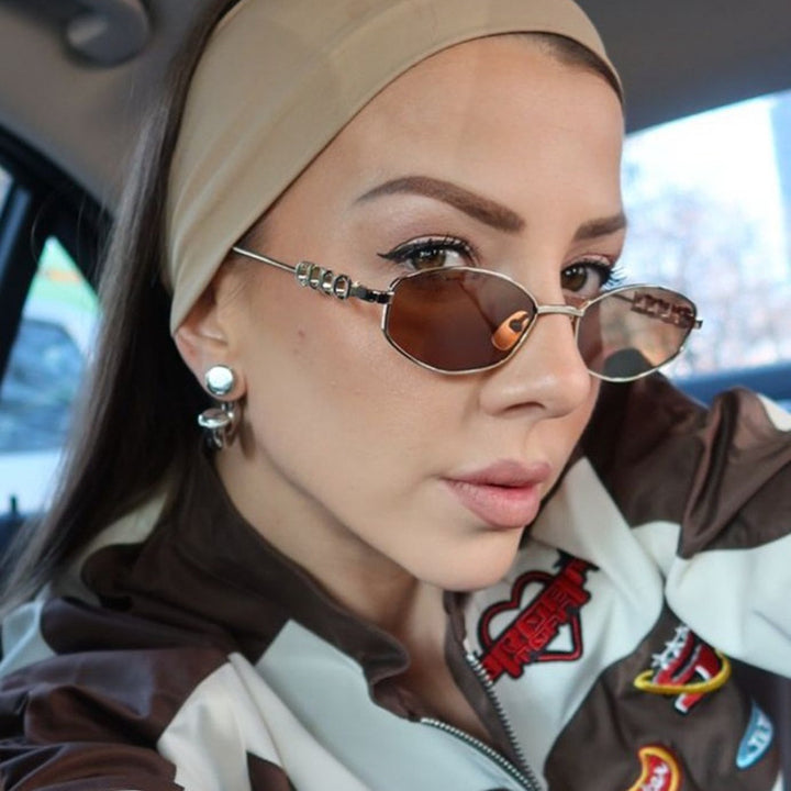Women's Fashion Sunglasses with Elegant Stainless Steel Frame and UV Protection Skanto