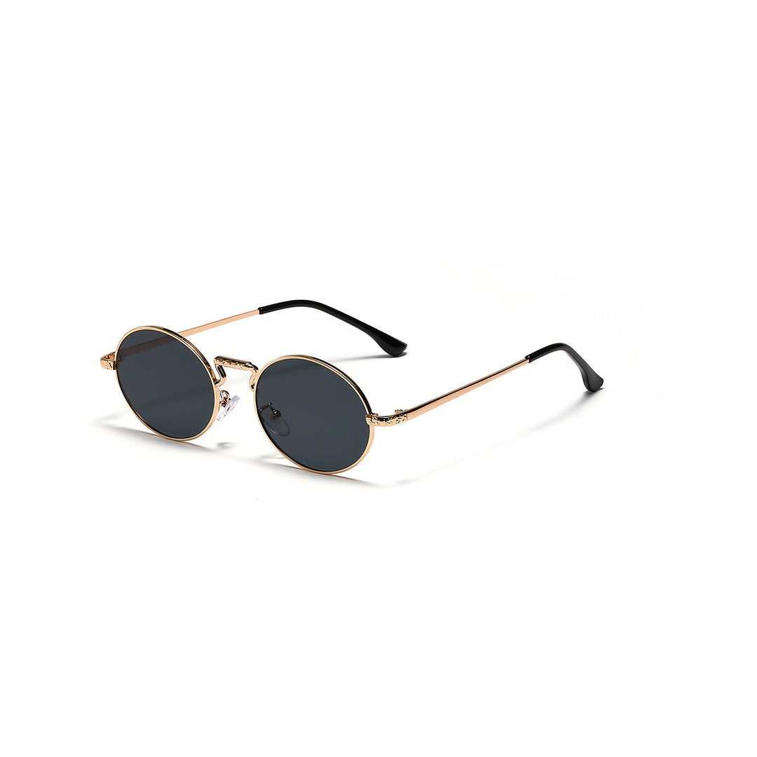 Dame rund fashionable solbriller Skanto