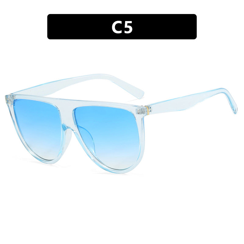 Women's trendy oversized sunglasses with stylish transparent frames Skanto