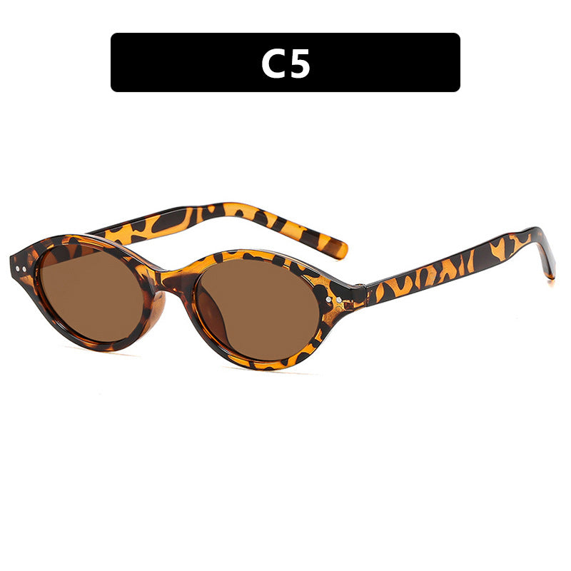 Women's cat-eye sunglasses with unique pattern Skanto