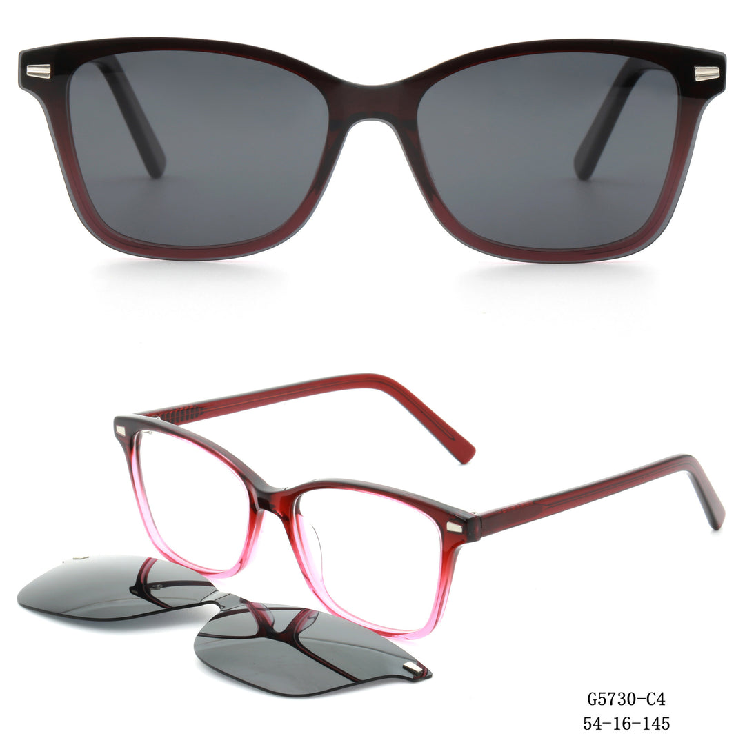 Dame solbrille i moteriktig dual-design Skanto