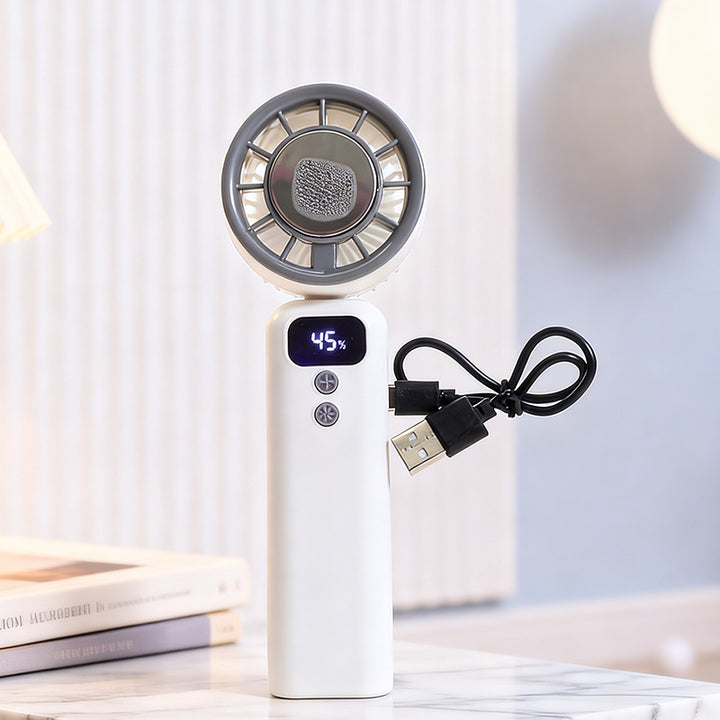 Dame Bærbar Mini USB Vifte med digital skjerm Skanto