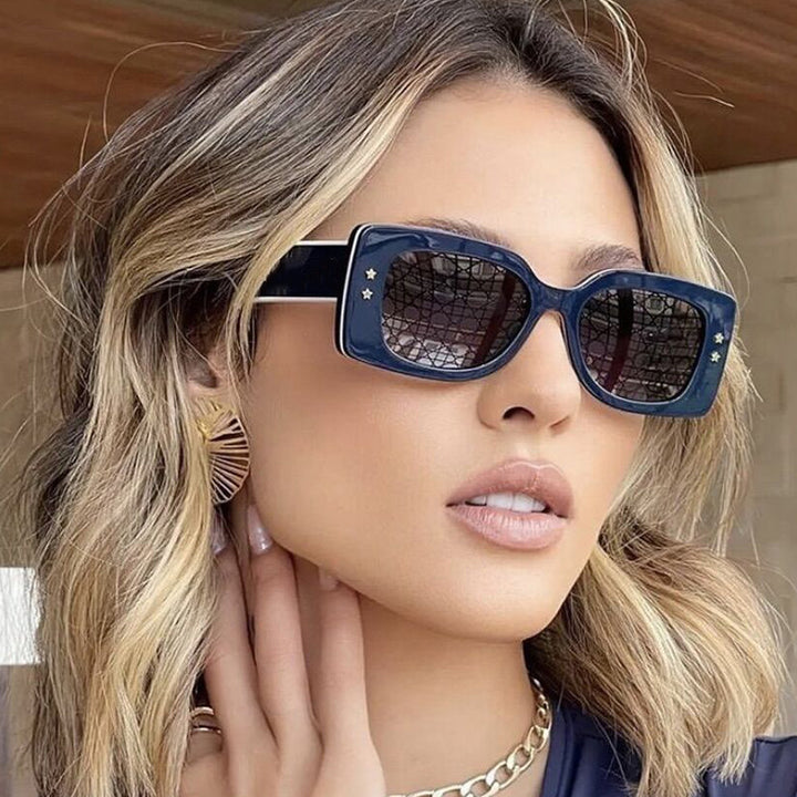 Women's Exclusive Square Sunglasses with Stylish Details Skanto