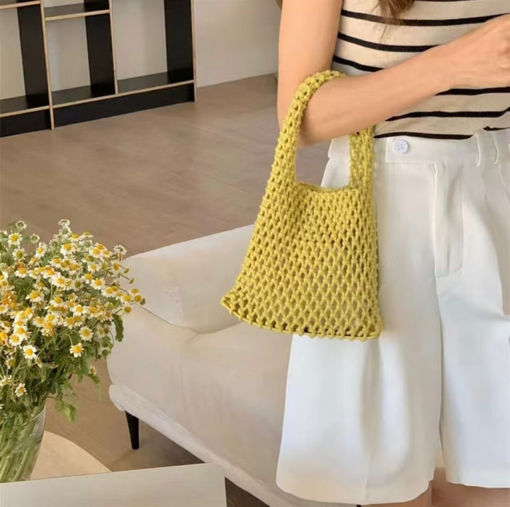 Makramee Tragetasche med moderne design Skanto