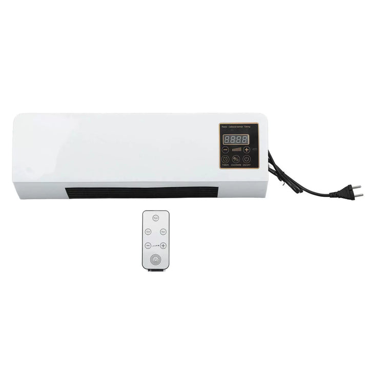 Unisex one size plug-in flat wall heater with digital thermostat and remote control Skanto