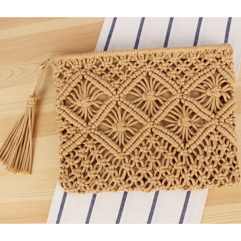 Macrame Clutch with Filigree Design Skanto