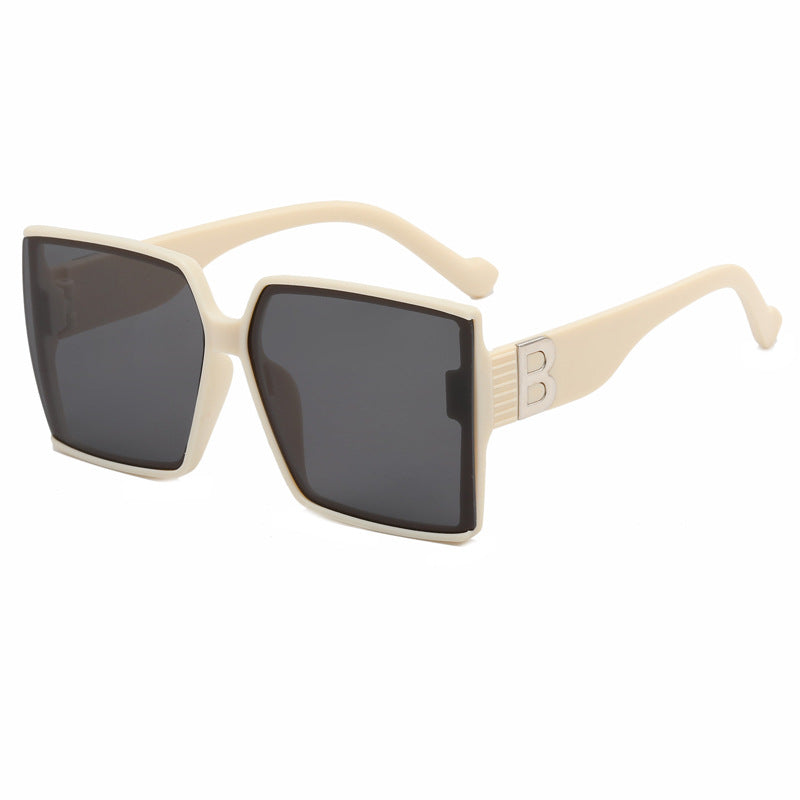 Dame Overdimensjonert Solbrille med luksuriøs Detalj Skanto