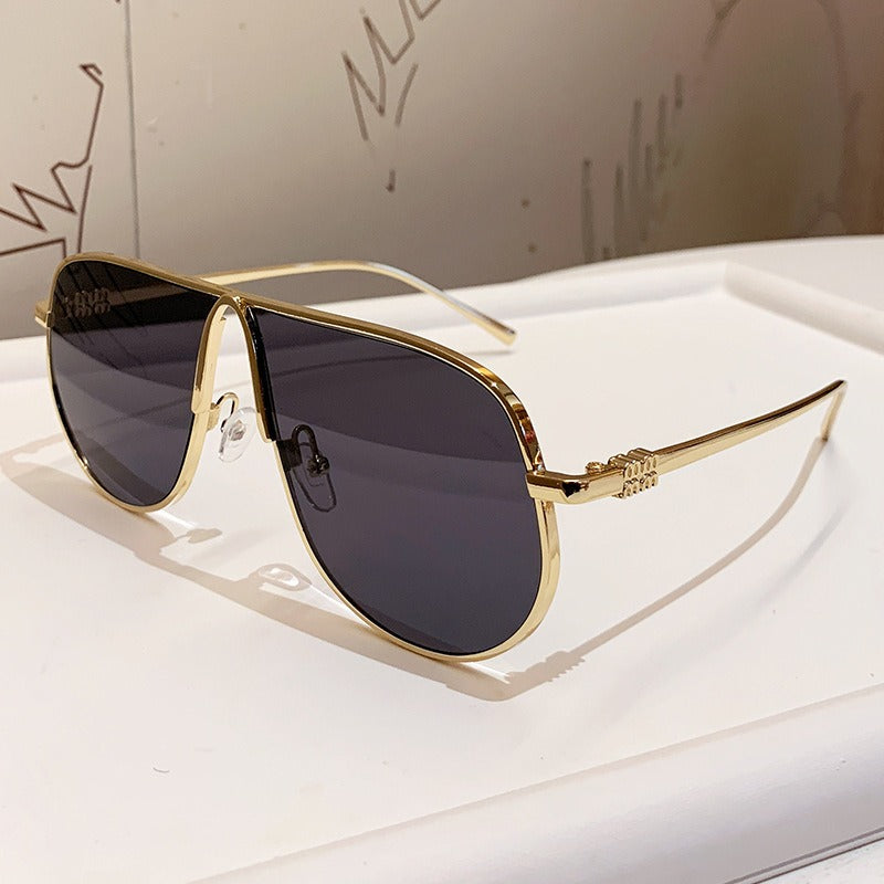 Menns Luksuriøse Oversized Aviator Solbriller Skanto