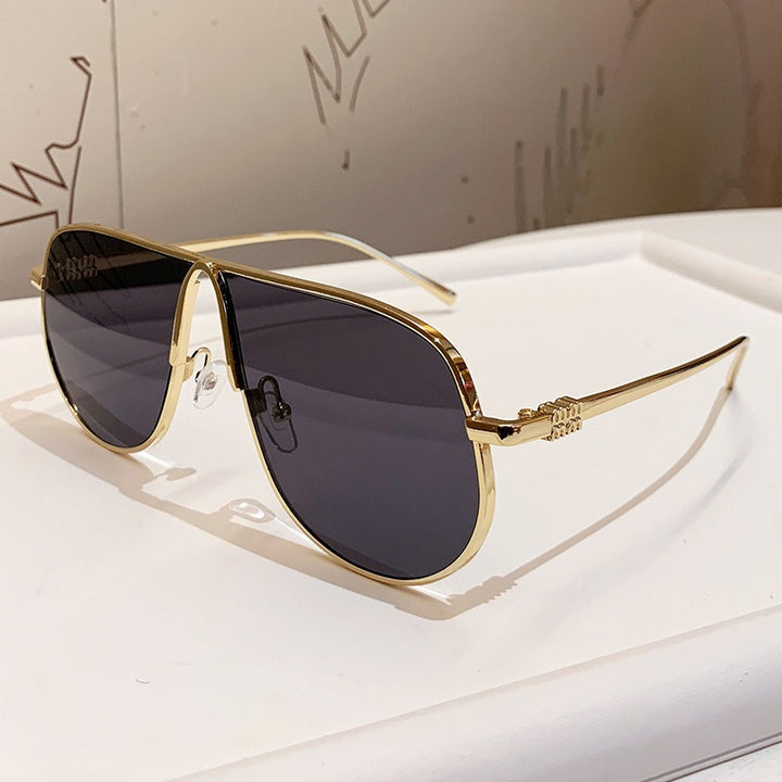 Menns Luksuriøse Oversized Aviator Solbriller Skanto