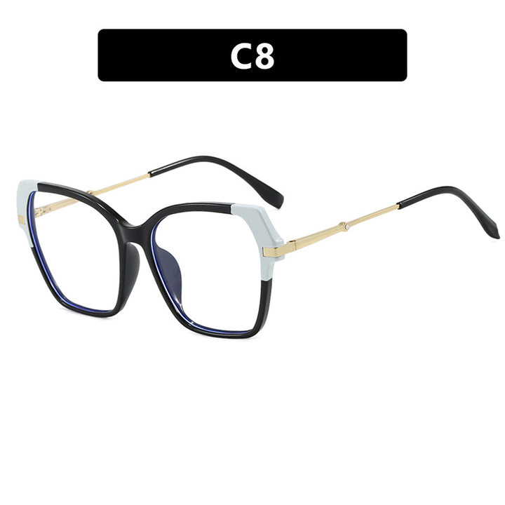 Women's square sunglasses with elegant metal frame and protective UV filter Skanto