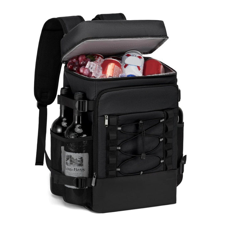 Unisex insulated cooler backpack with integrated bottle holder and organizer Skanto
