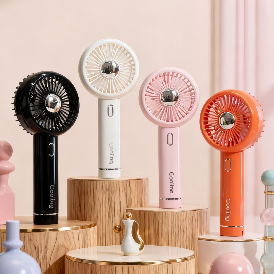 Dame Bærbar Håndvifte med USB-ladefunksjon og innovativt design Skanto