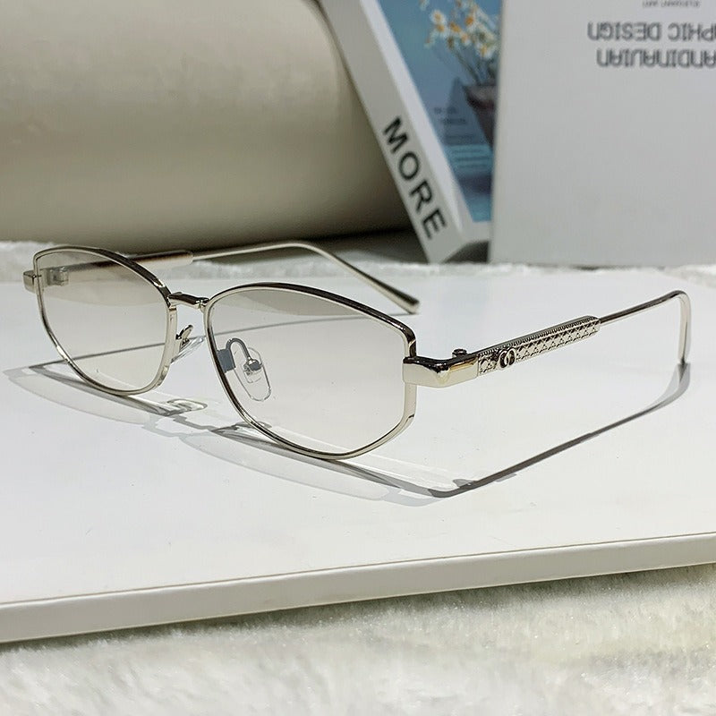Women's elegant sunglasses with sparkling metal frame Skanto