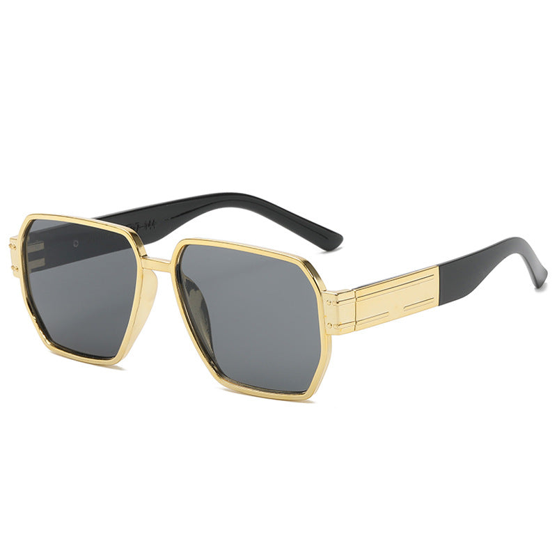 Women's elegant sunglasses with a striking geometric frame Skanto