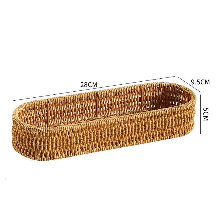 Oval Woven Storage Tray Skanto