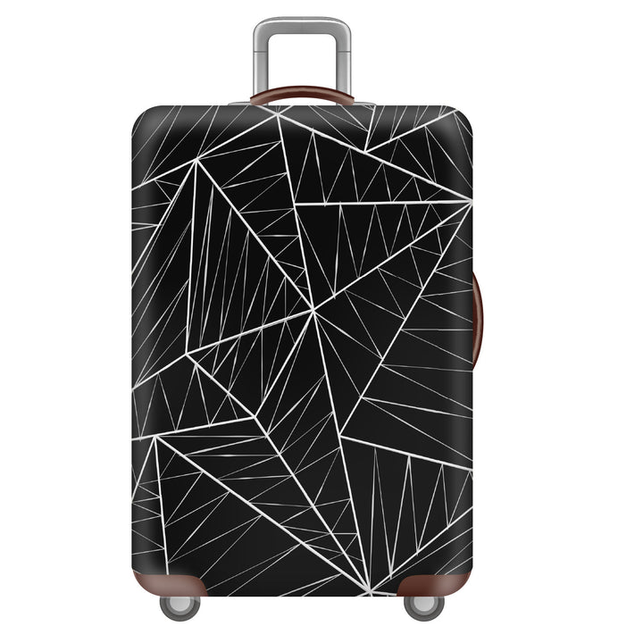 Unisex nan elastisk koffertrekk med tropisk bladmønster, dehningsbeskyttelse for hard skall og softcase Skanto