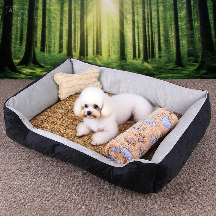 Plush ortopedisk hundeseng