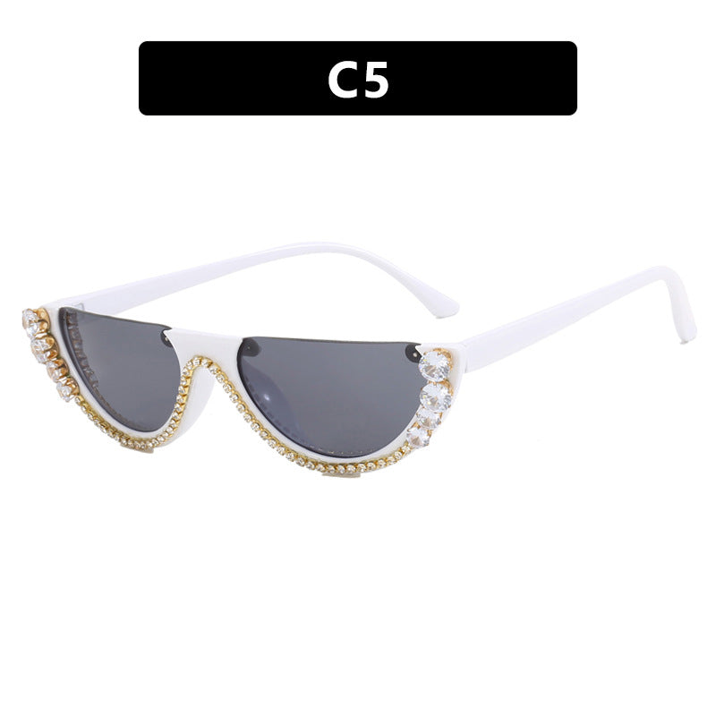 Women's stylish designer sunglasses with sparkling accents Skanto