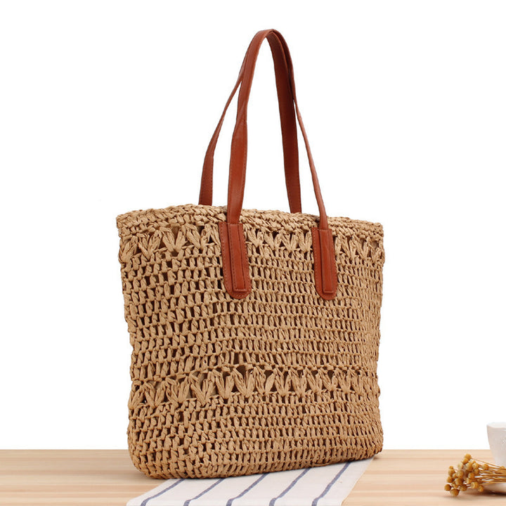Hand-knotted tote bag made of high-quality natural material Skanto