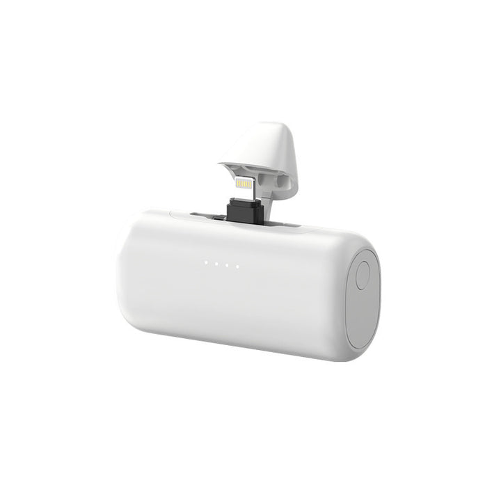 Bærbar Powerbank med integrert Lightning-kabel og LED-ladeindikator Skanto