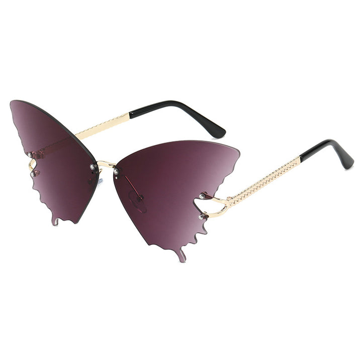 Damer ekstravagant sommerfugls-solbrille Skanto