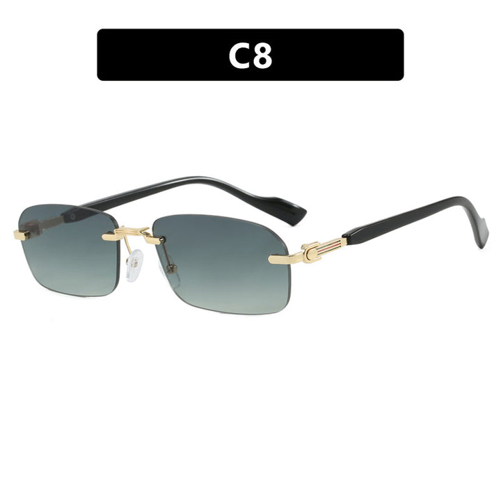 Women's sunglasses with elegant metal frame and stylish wood details Skanto