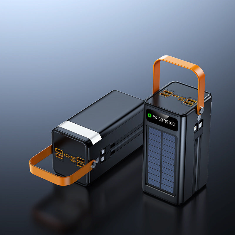 Bærbar solcelle-powerbank med multifunksjonell ladefunksjon og digital skjerm Skanto