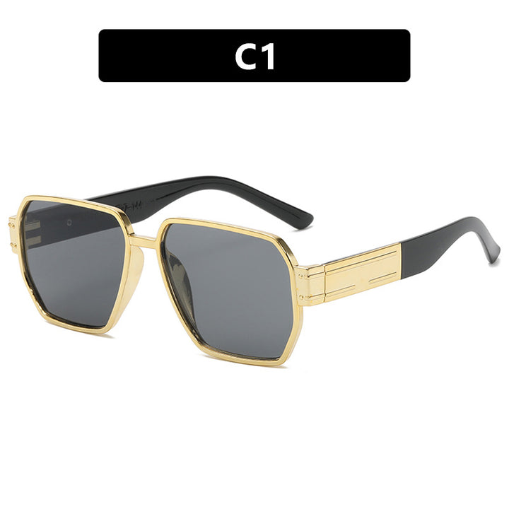 Women's elegant sunglasses with a striking geometric frame Skanto