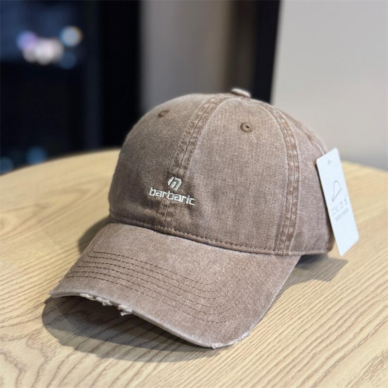 Men's Distressed Cotton Twill Baseball Cap Skanto