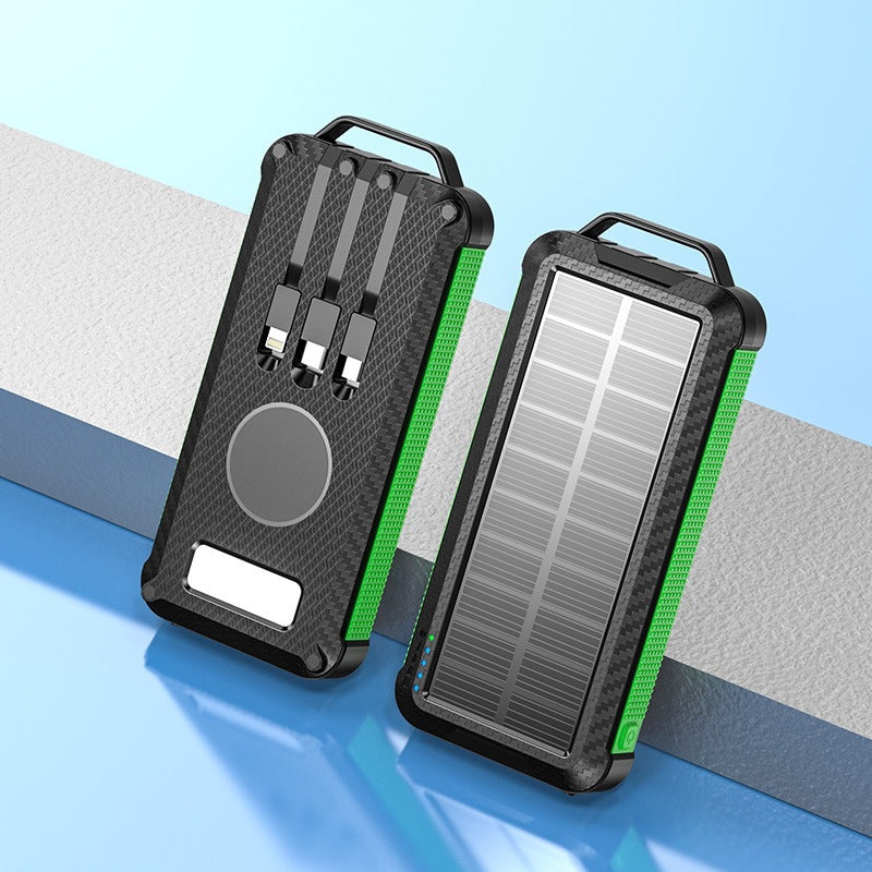 Solar Powerbank med Trådløs Ladeteknologi Skanto