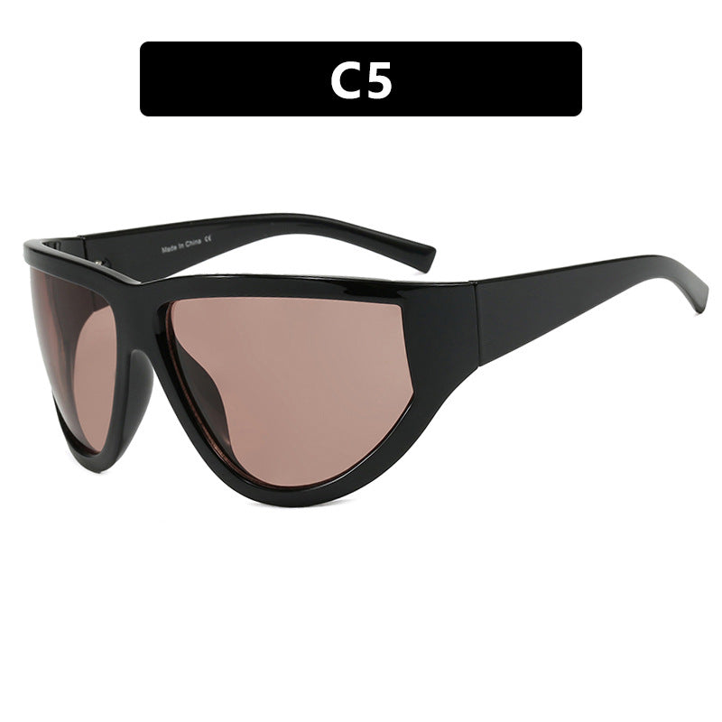 Women's futuristic sunglasses with sporty design and flexible lenses Skanto
