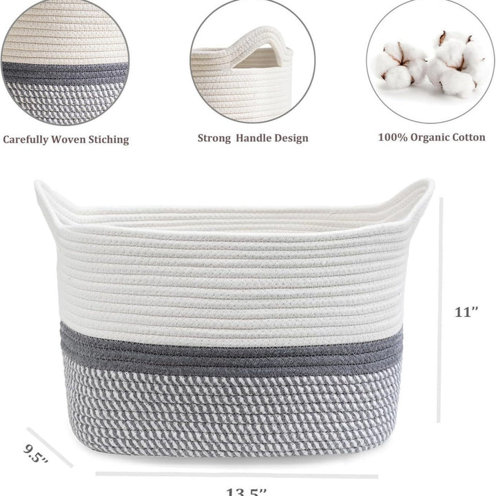 Dame Moderne Oppbevaringskurv med fl woven design Skanto