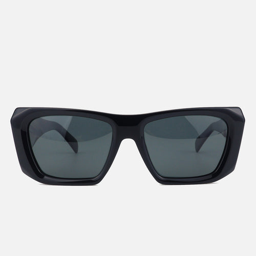 Dame oversized solbriller med unik, moderne ramme Skanto