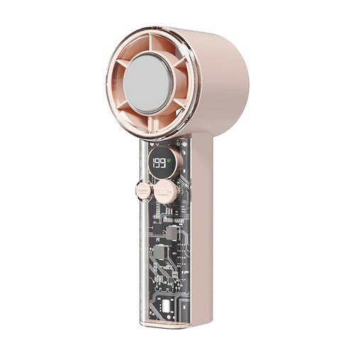 Dame Portable Mini Vifte med Digital Temperaturvisning Skanto