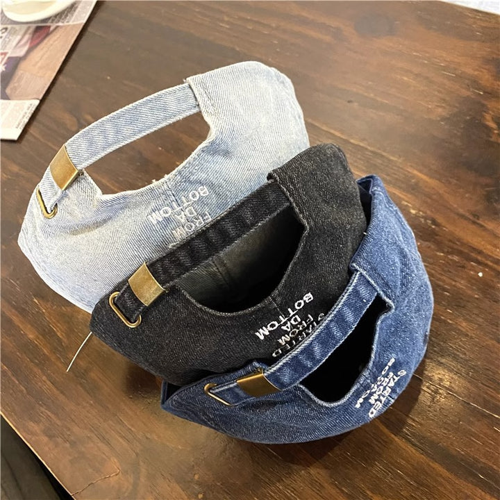 Kvinne Casual Distressed Denim Caps Skanto