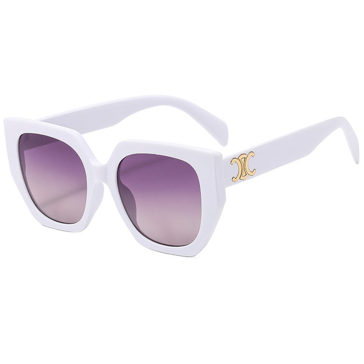 Dame Statement-solbrille med glamorøs ramme Skanto