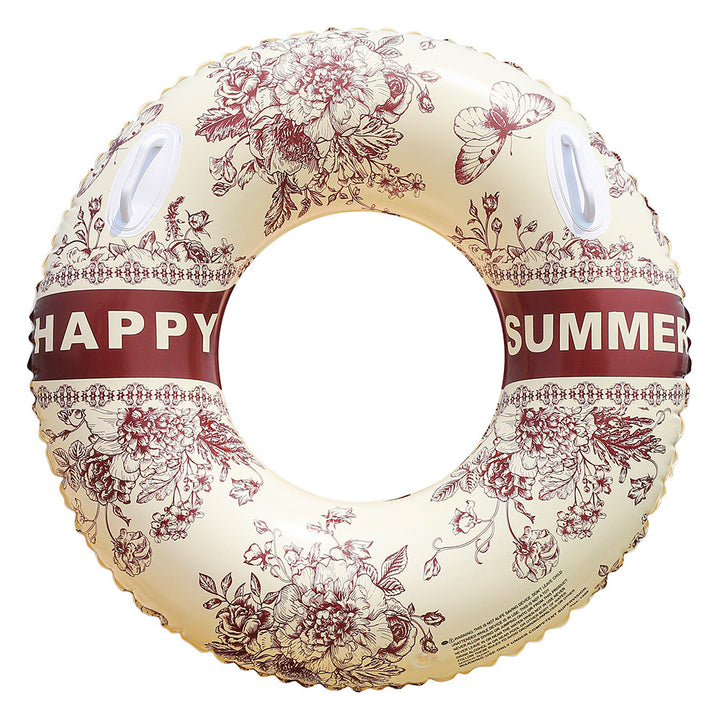 Unisex Elegant Swim Ring med Blomsterdesign Skanto