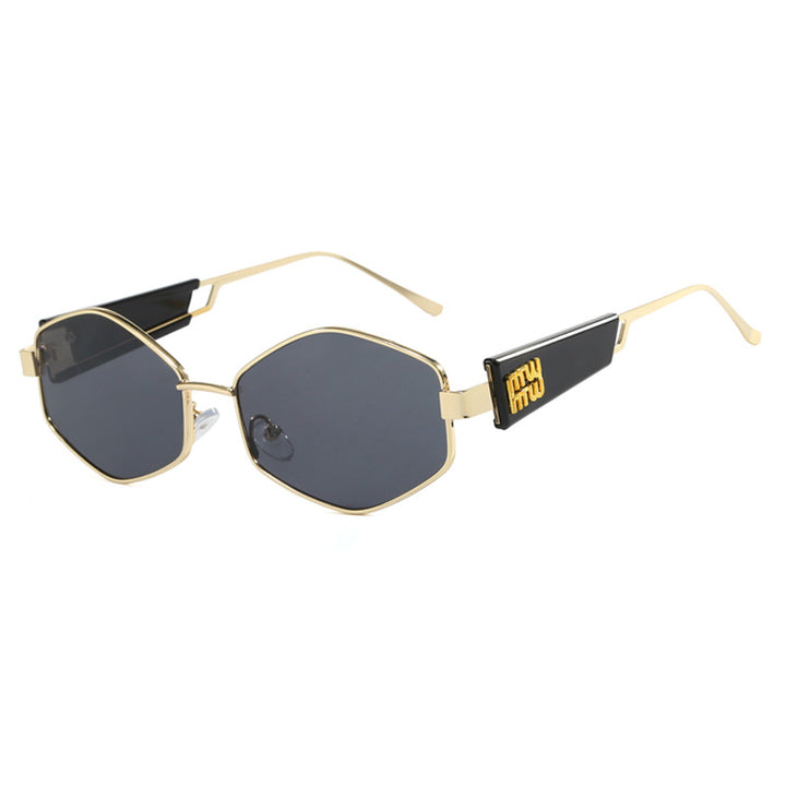 Women's Geometric Sunglasses with Fashionable Design and UV Protection Skanto
