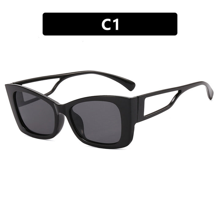 Dame moteriktig solbrille med innovativ ramme Skanto