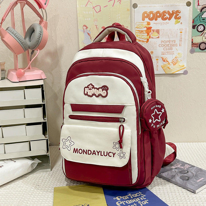 K Casual Multi-Pocket Skole Rygsekk