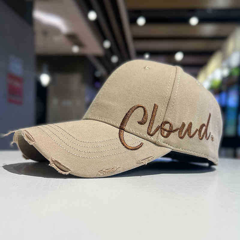 Kvinne Slitt Casual Bomull Baseball Cap Skanto