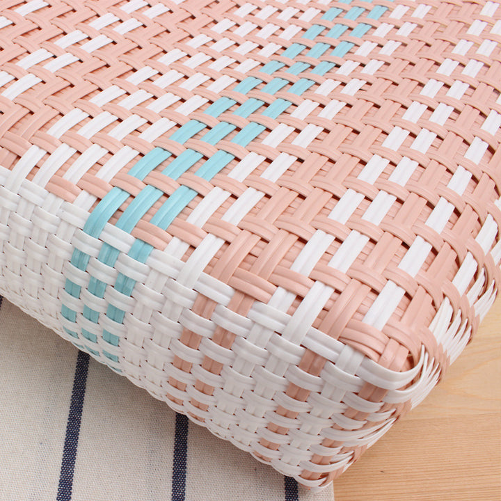 Braided tote bag with colorful design and sturdy handles Skanto